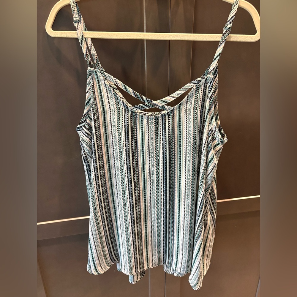 Torrid Striped Adjustable Spaghetti Straps Tank Top, 1/14-16 - Picture 11 of 11